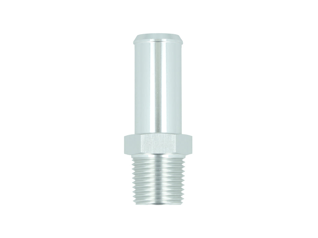 BOOST Products Screw-in Adapter 1/8" NPT male to Hose Connection 19mm (0.75"), silver
