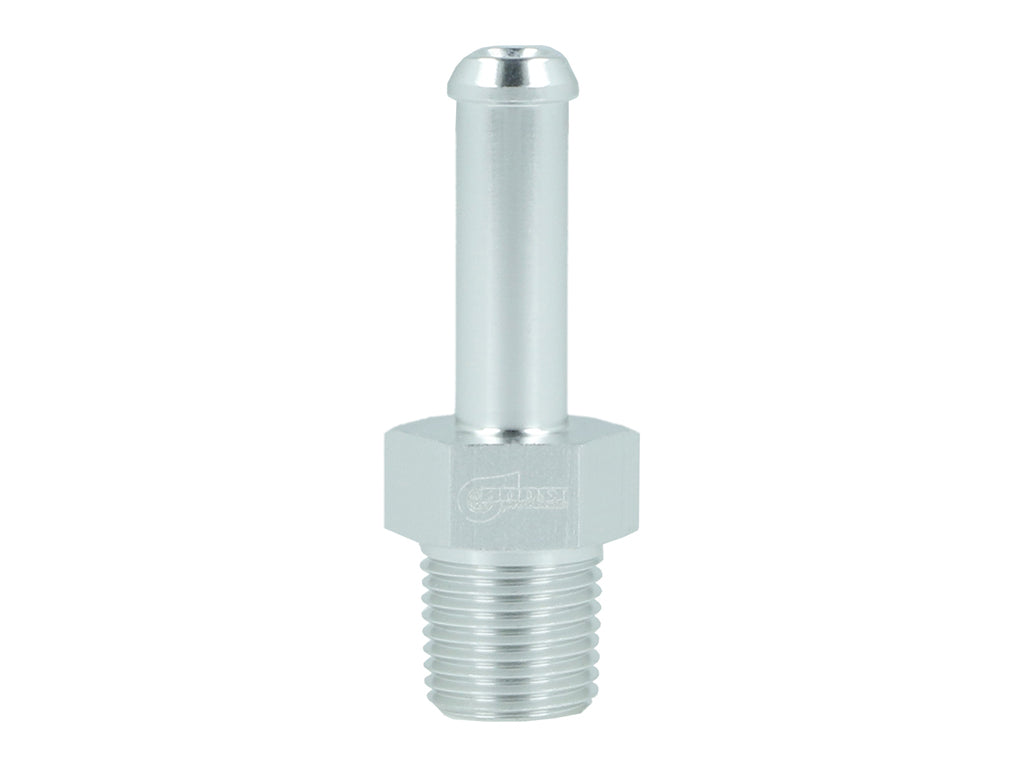 BOOST Products Screw-in Adapter 1/8" NPT male to Hose Connection 6mm (0.225"), silver