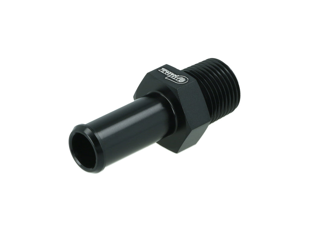 BOOST Products Screw-in Adapter 3/8" NPT male to Hose Connection 13mm (0.5"), black