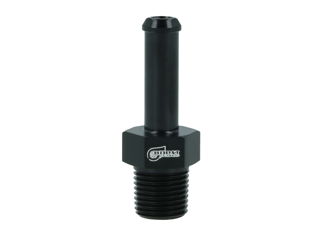 BOOST Products Screw-in Adapter 1/8" NPT male to Hose Connection 6mm (0.225"), black