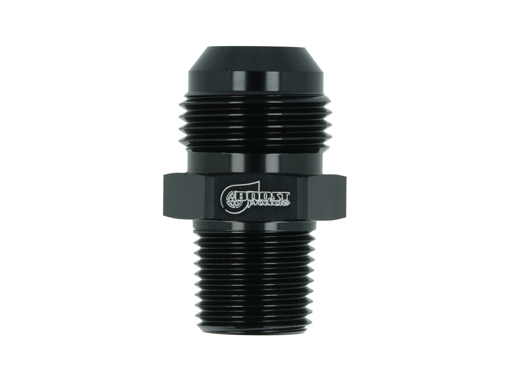 BOOST Products Adapter -12 AN male to 1/8" NPT male, black