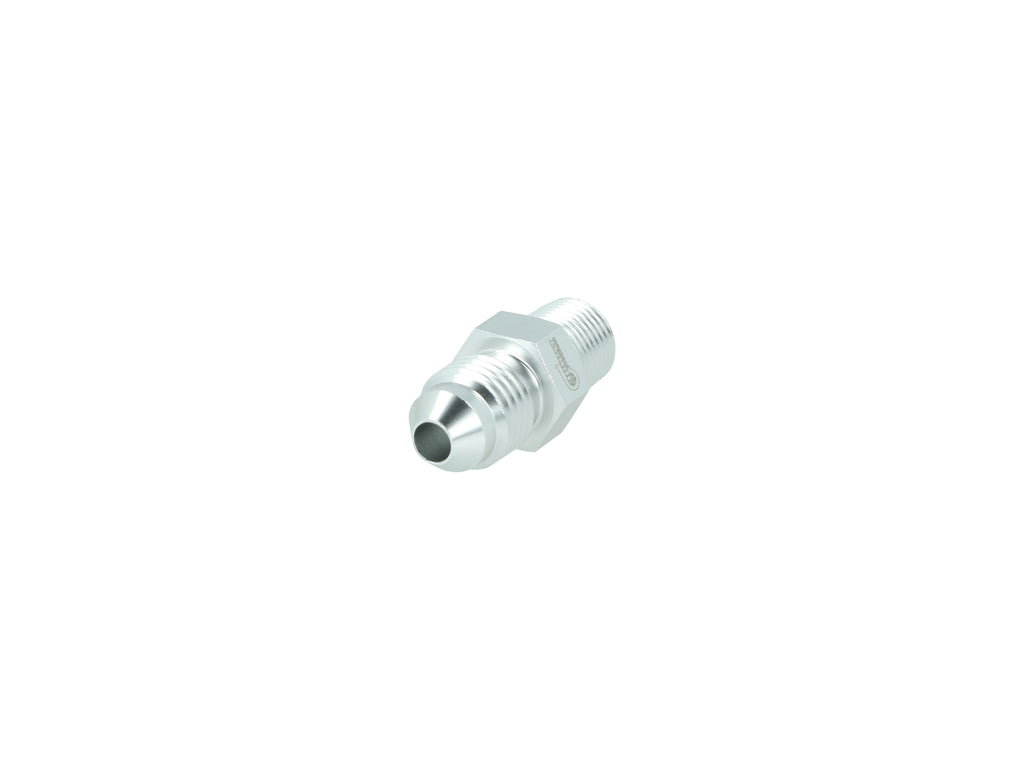 BOOST Products Adapter -04 AN male to 1/8" NPT male, silver