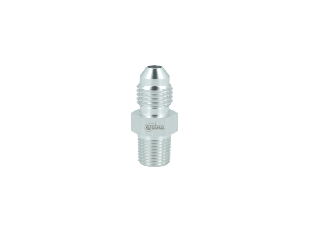 BOOST Products Adapter -04 AN male to 1/8" NPT male, silver