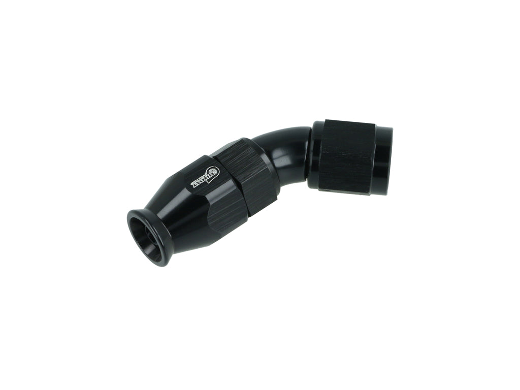 BOOST Products High Flow PTFE Swivel Hose End -04 AN - 45 degree, black