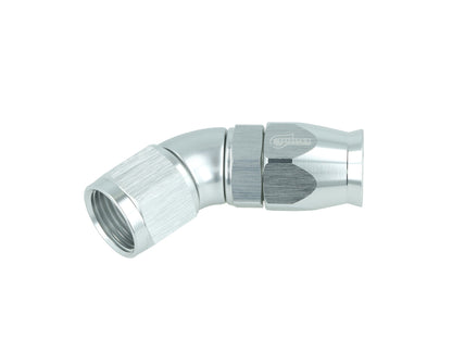 BOOST Products High Flow PTFE Swivel Hose End -10 AN - 45 degree, silver