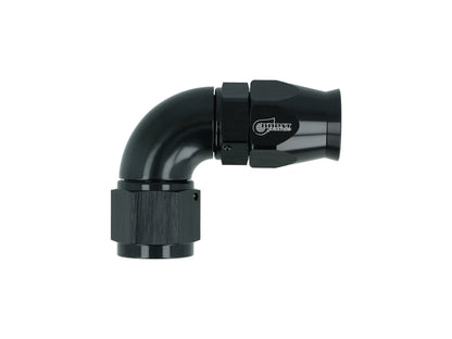 BOOST Products High Flow PTFE Swivel Hose End -10 AN - 90 degree, black