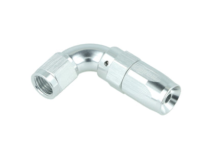 BOOST Products High Flow Swivel Hose End -04 AN - 90 degree, silver