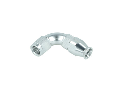 BOOST Products High Flow PTFE Swivel Hose End -04 AN - 90 degree, silver