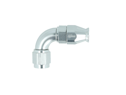 BOOST Products High Flow PTFE Swivel Hose End -04 AN - 90 degree, silver