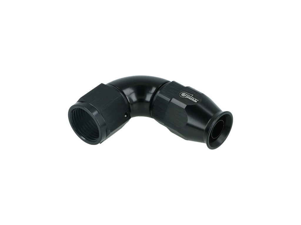 BOOST Products High Flow PTFE Swivel Hose End -08 AN - 90 degree, black