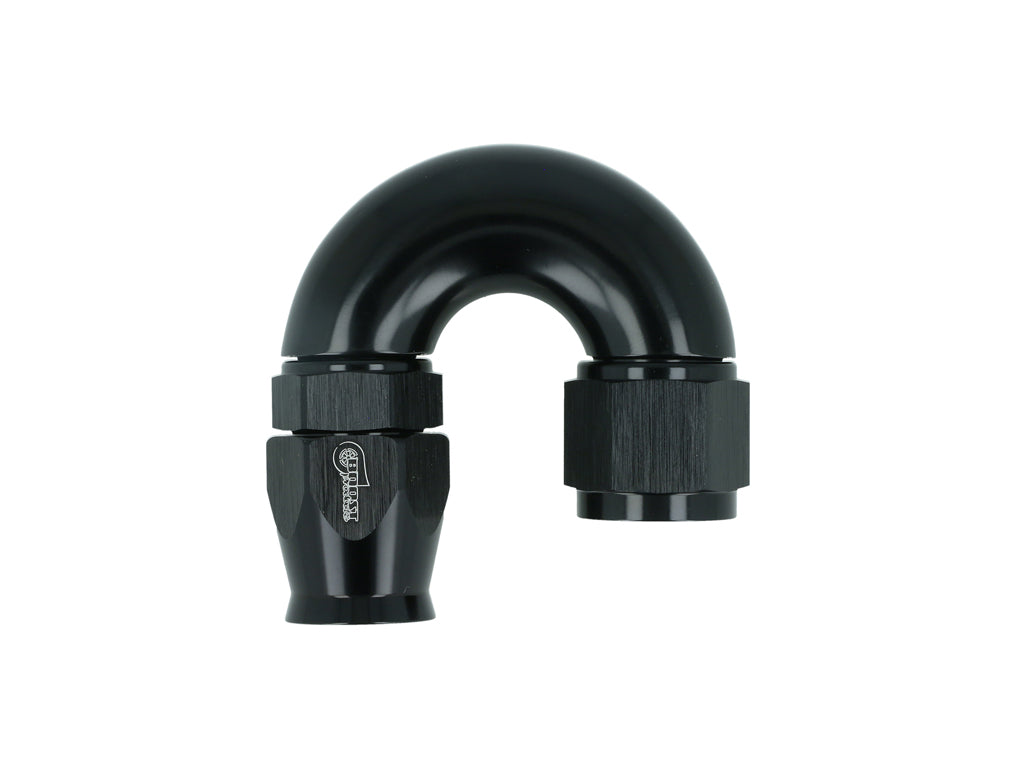 BOOST Products High Flow PTFE Swivel Hose End -10 AN - 180 degree, black