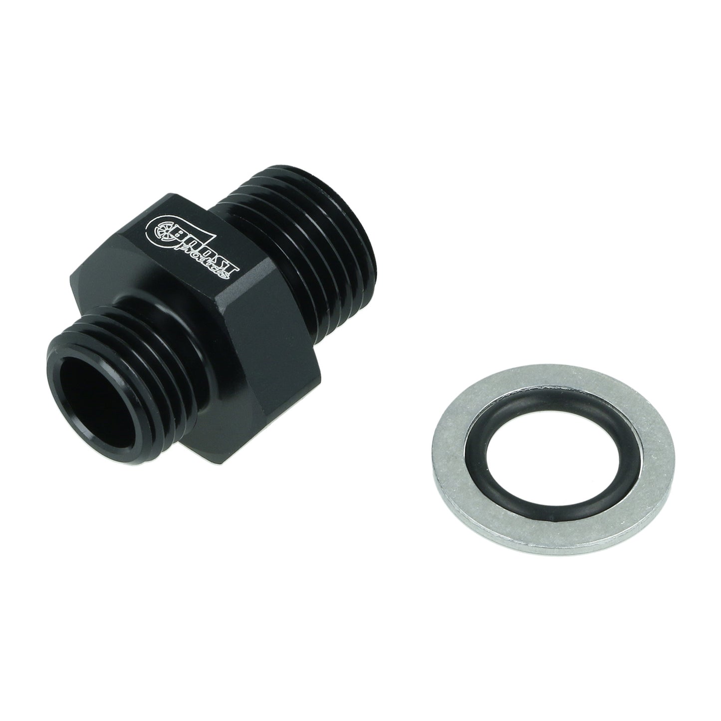BOOST Products Adapter ORB -06 AN male to M16x1.5mm male, black