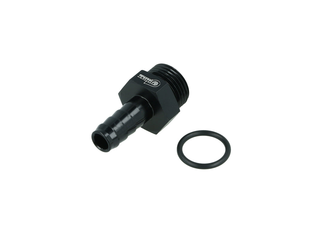 BOOST Products Screw-in Adapter ORB -08 AN male to Barb 10mm (0.4"), black