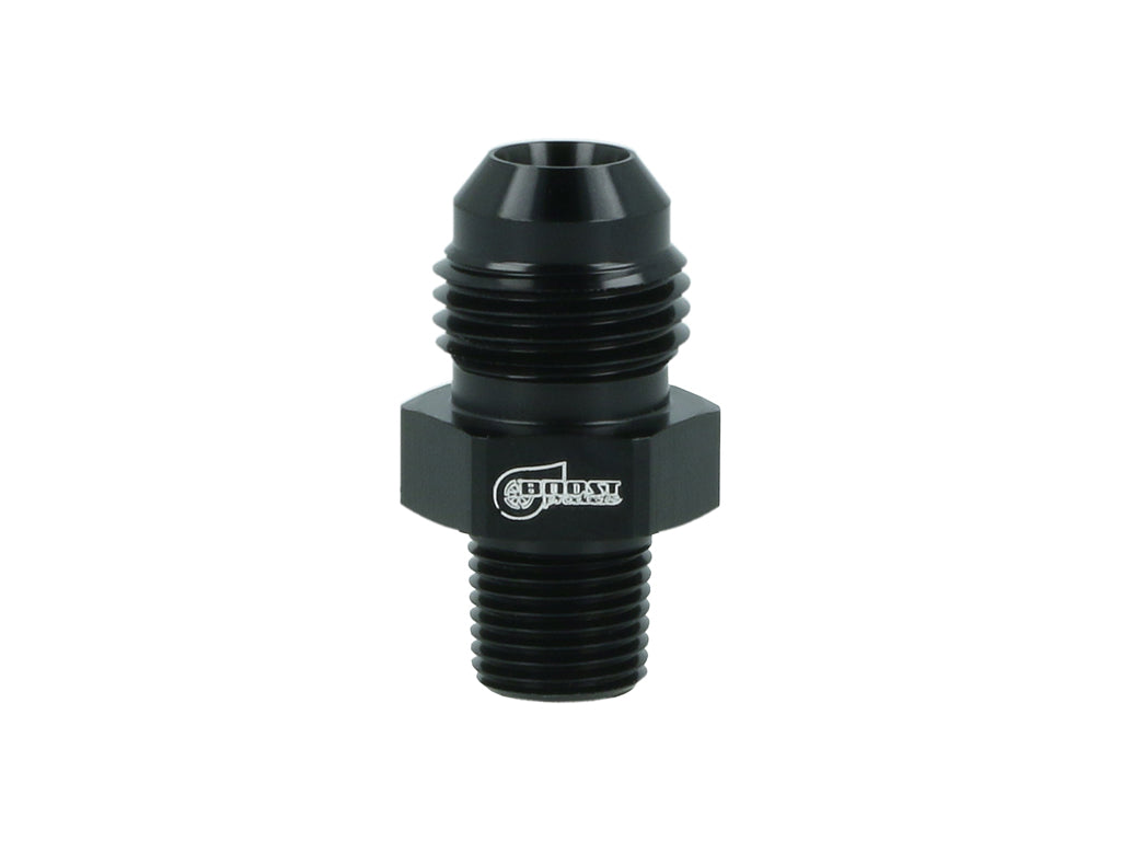 BOOST Products Adapter -06 AN male to 1/8" NPT male, black