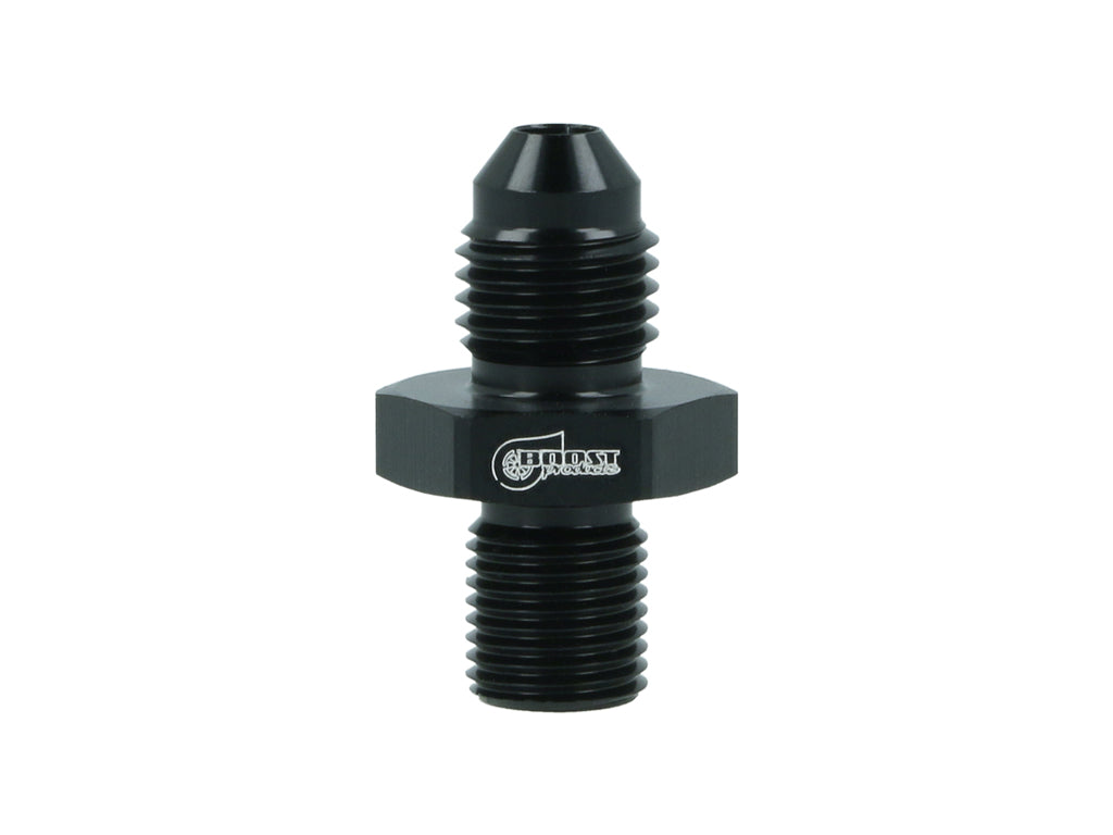 BOOST Products Adapter -04 AN male to M10x1,0mm male, black