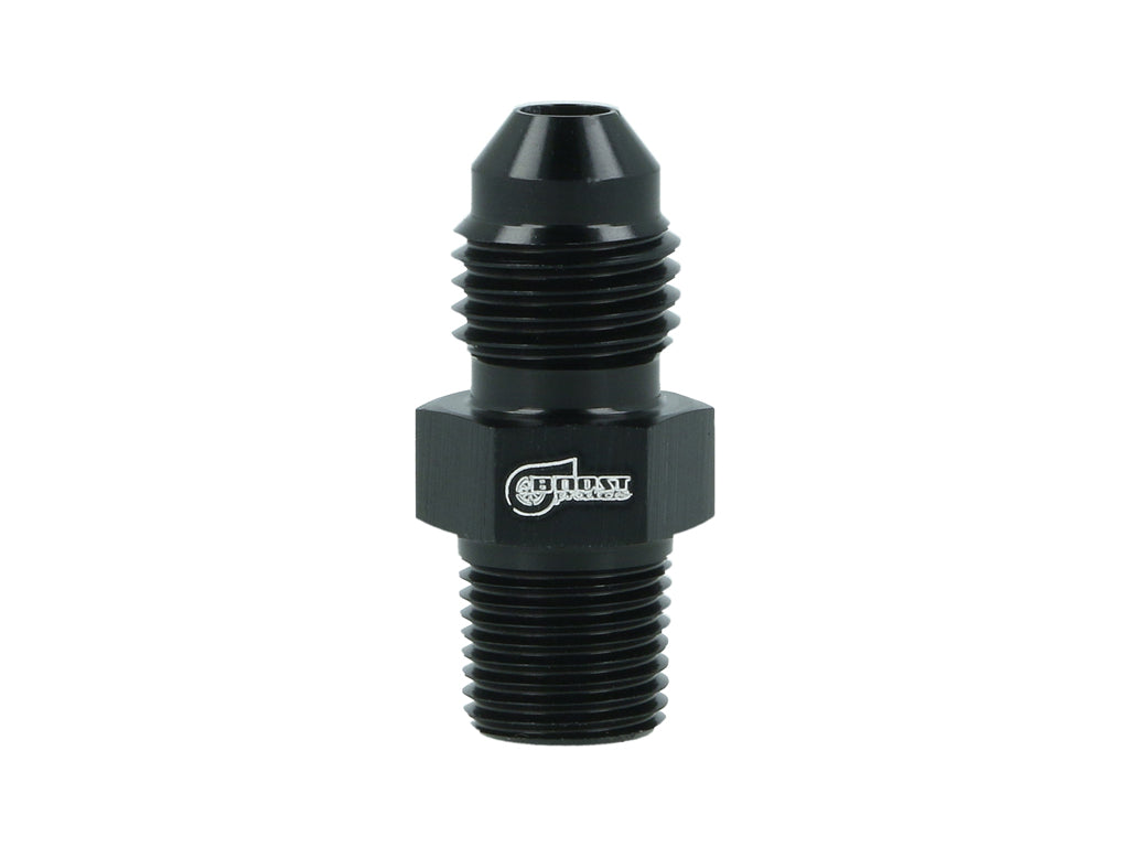 BOOST Products Adapter -04 AN male to 1/8" NPT male, black