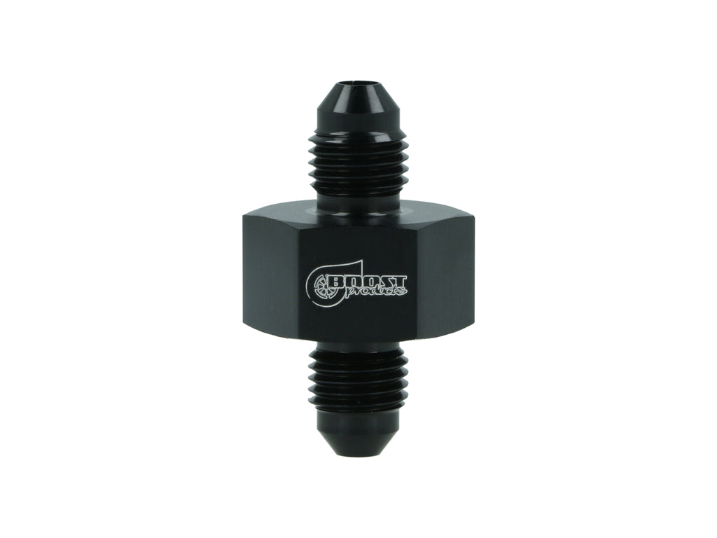BOOST Products Adapter -04 AN male to -04 AN male with Port 1/8" NPT, black