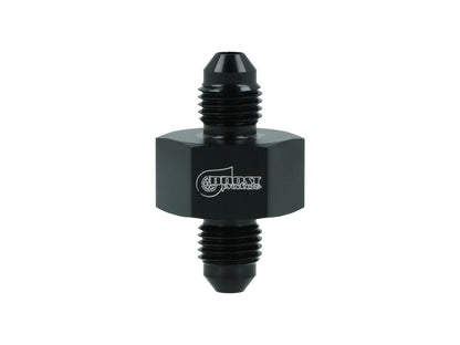 BOOST Products Adapter -04 AN male to -04 AN male with Port 1/8" NPT, black