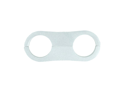 BOOST Products Dual Hose Clamp Bracket / Separator 15.9mm (0.625"), silver