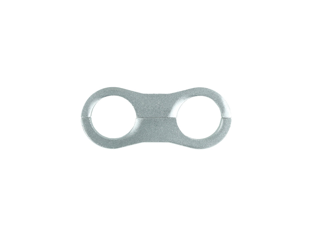 BOOST Products Dual Hose Clamp Bracket / Separator 13.5mm (0.531"), silver