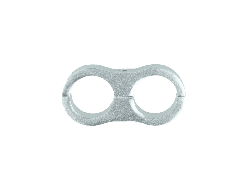 BOOST Products Dual Hose Clamp Bracket / Separator 20,6mm (0.811"), silver