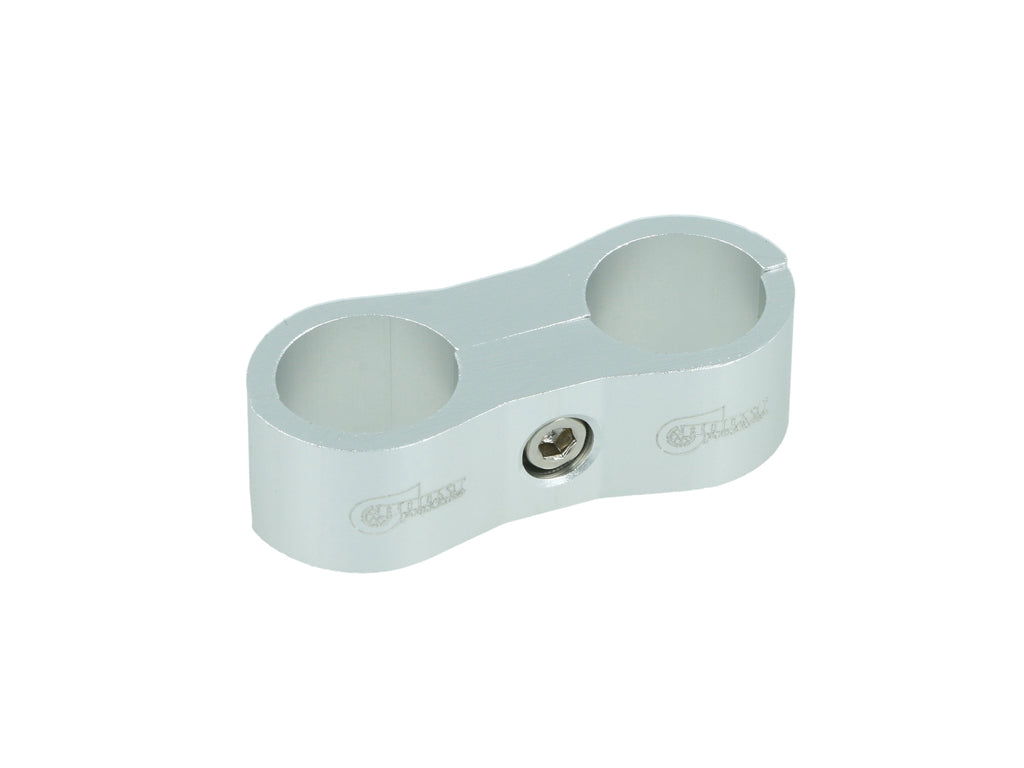 BOOST Products Dual Hose Clamp Bracket / Separator 14,3mm (0.562"), silver