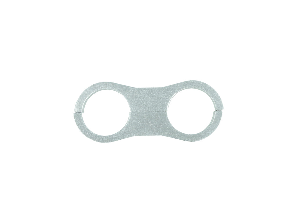 BOOST Products Dual Hose Clamp Bracket / Separator 14,3mm (0.562"), silver