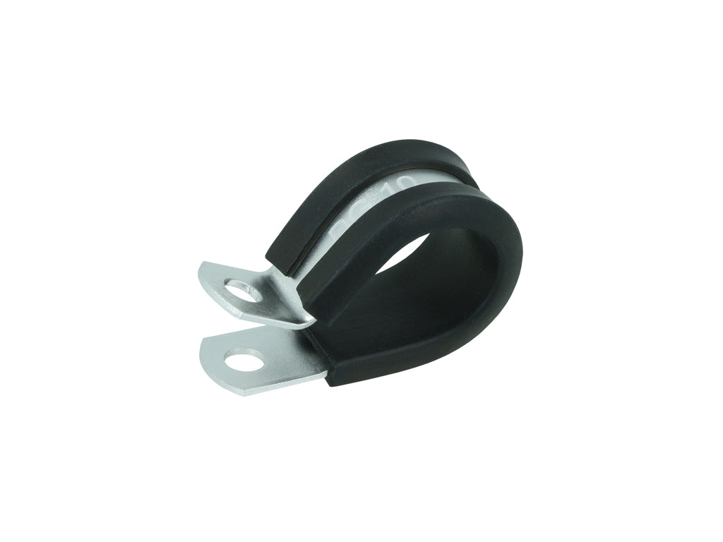 BOOST Products Cushioned Hose P-Clamp Bracket 15.9mm (0.625"), silver