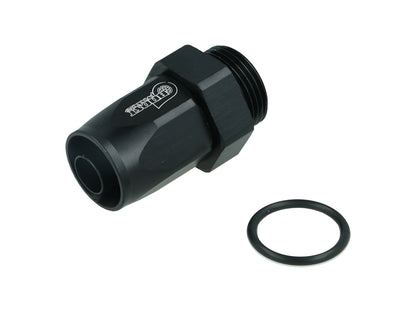 BOOST Products Swivel Hose End -08 AN to M22x1.5mm male with O-Ring - straight, black