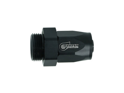 BOOST Products Swivel Hose End -08 AN to M22x1.5mm male with O-Ring - straight, black