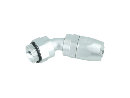 BOOST Products Swivel Hose End -10 AN to M22x1.5mm male with O-Ring - 45 degree, silver