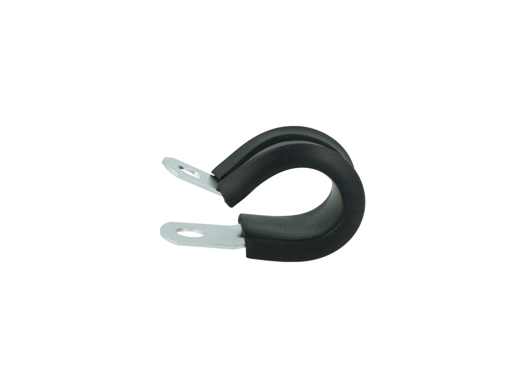 BOOST Products Cushioned Hose P-Clamp Bracket 12.7mm (0.5"), silver