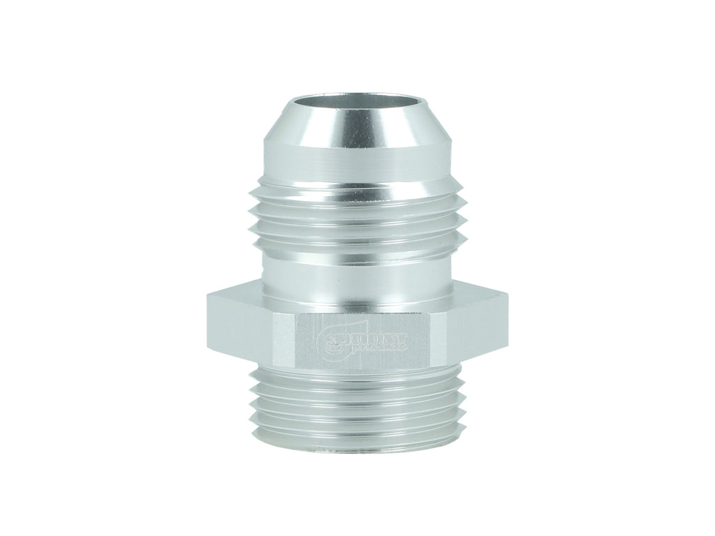 BOOST Products High Flow Adapter -10 AN male to M22x1.5 male with O-Ring, silver