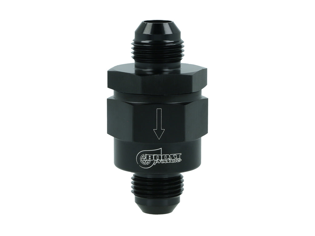 BOOST Products One Way Check Valve -08 AN male, black