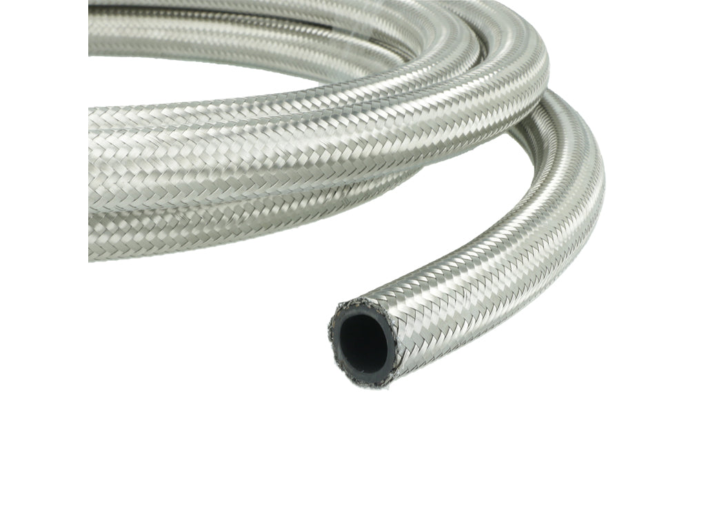 BOOST Products Hydraulic Hose -08 AN - 2ft (1.8m), stainless Steel