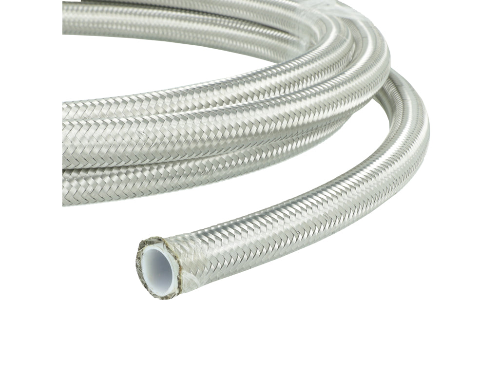 BOOST Products PTFE Hydraulic Hose -10 AN - 1ft (0.9m), stainless Steel