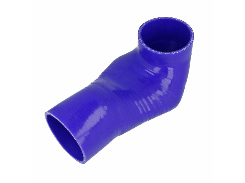 BOOST Products Cobra Head Silicone Hose 90 degree Elbow 89mm (3.5"), blue