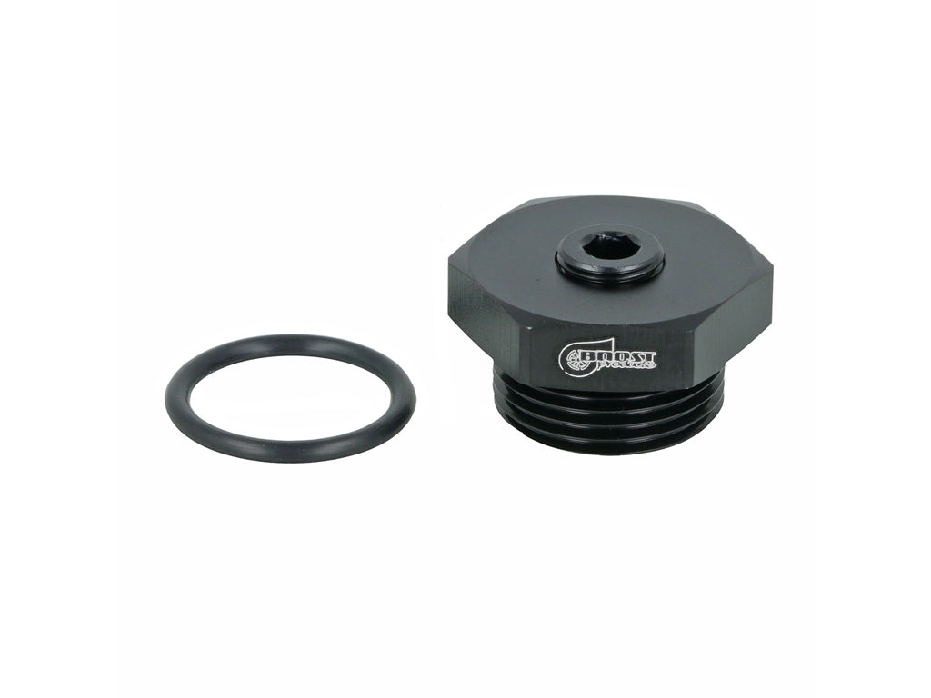 BOOST Products Screw-in Adapter M22x1.5 male to 1/8" NPT female thread, black