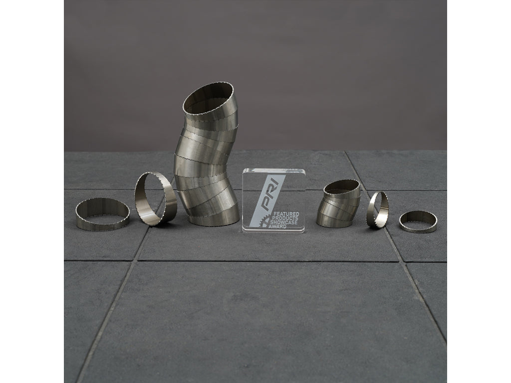 BOOST Products Pie Cut with Spigot 2.5" (63.5mm) - 0.87D super tight Radius - 15 degree - Stainless Steel