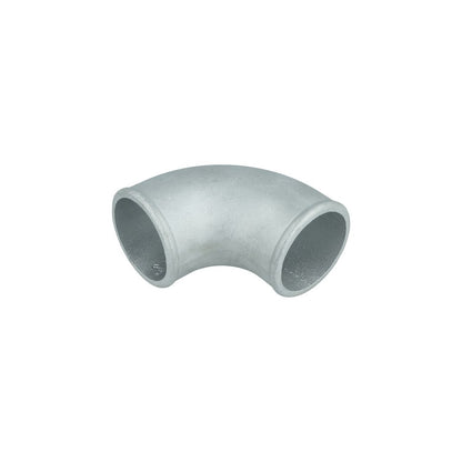 BOOST Products Cast Aluminum 90 degree Reducer Elbow 76mm (3.0") to 63.5mm (2.5") - tight radius
