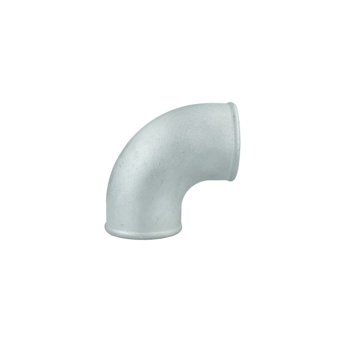 BOOST Products Cast Aluminum 90 degree Reducer Elbow 89mm (3.5") to 76mm (3.5") - tight radius