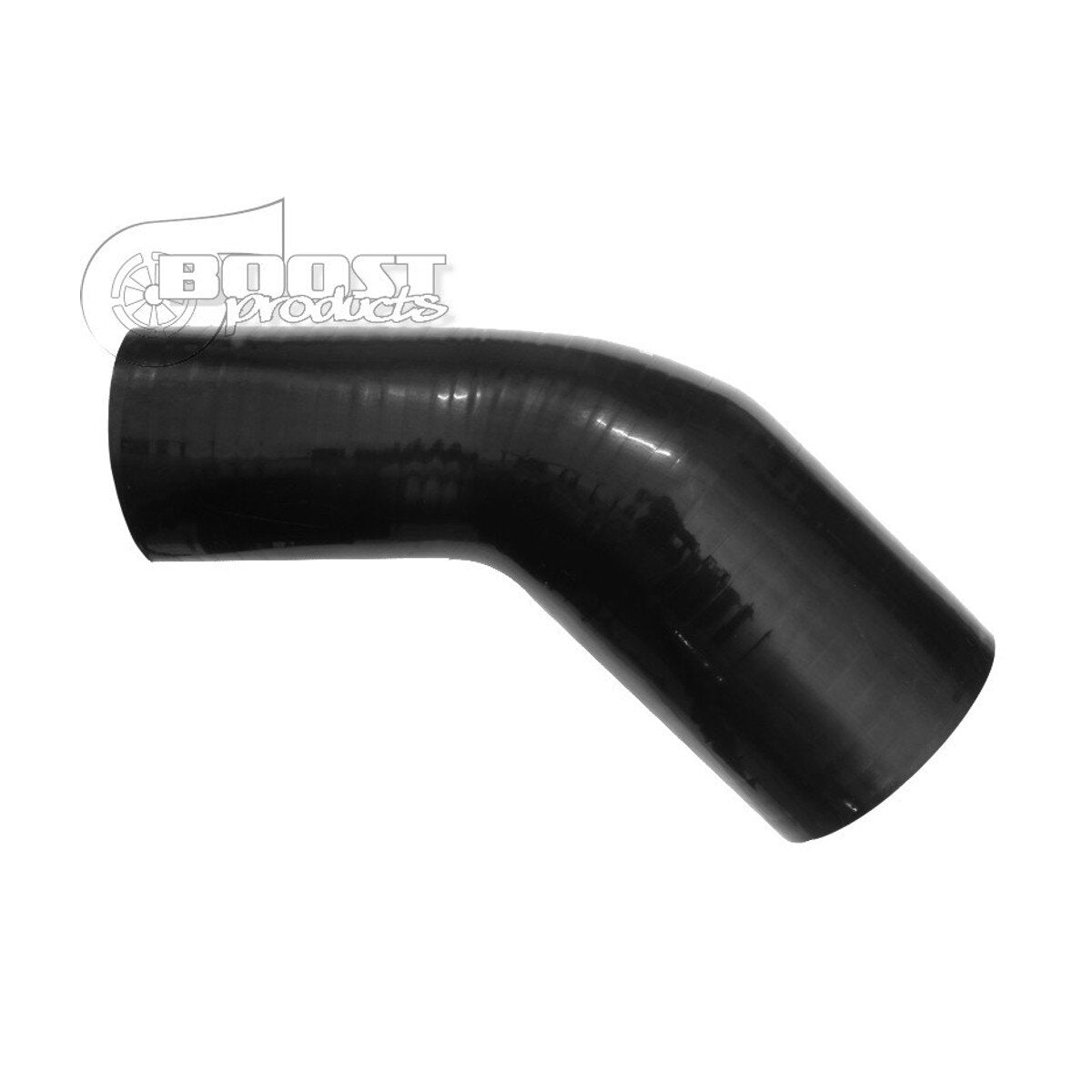 BOOST Products Silicone Reducer Elbow 45 degree, 45mm (1.775") - 30mm (1.175") ID, black