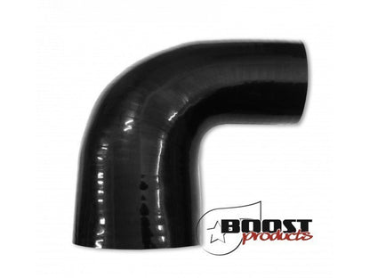 BOOST Products Silicone Reducer Elbow 90 degree, 32mm (1.25") - 25mm (1.0") ID, black