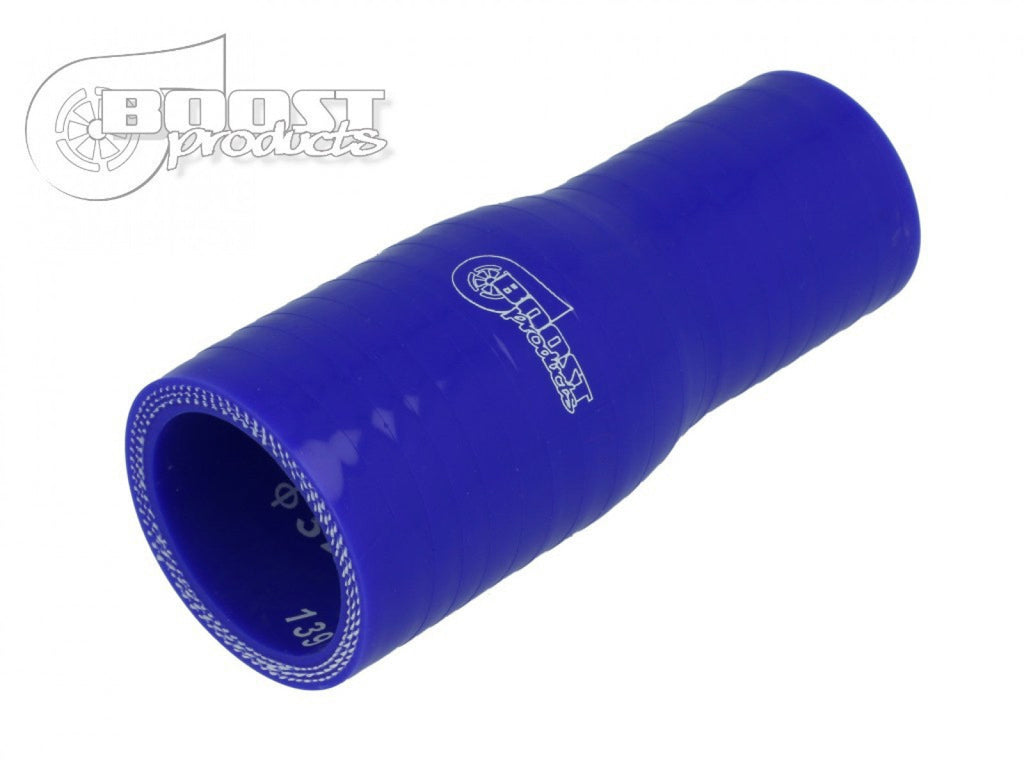 BOOST Products Silicone Reducer Coupler, 35mm (1.375") - 25mm (1.0") ID, blue