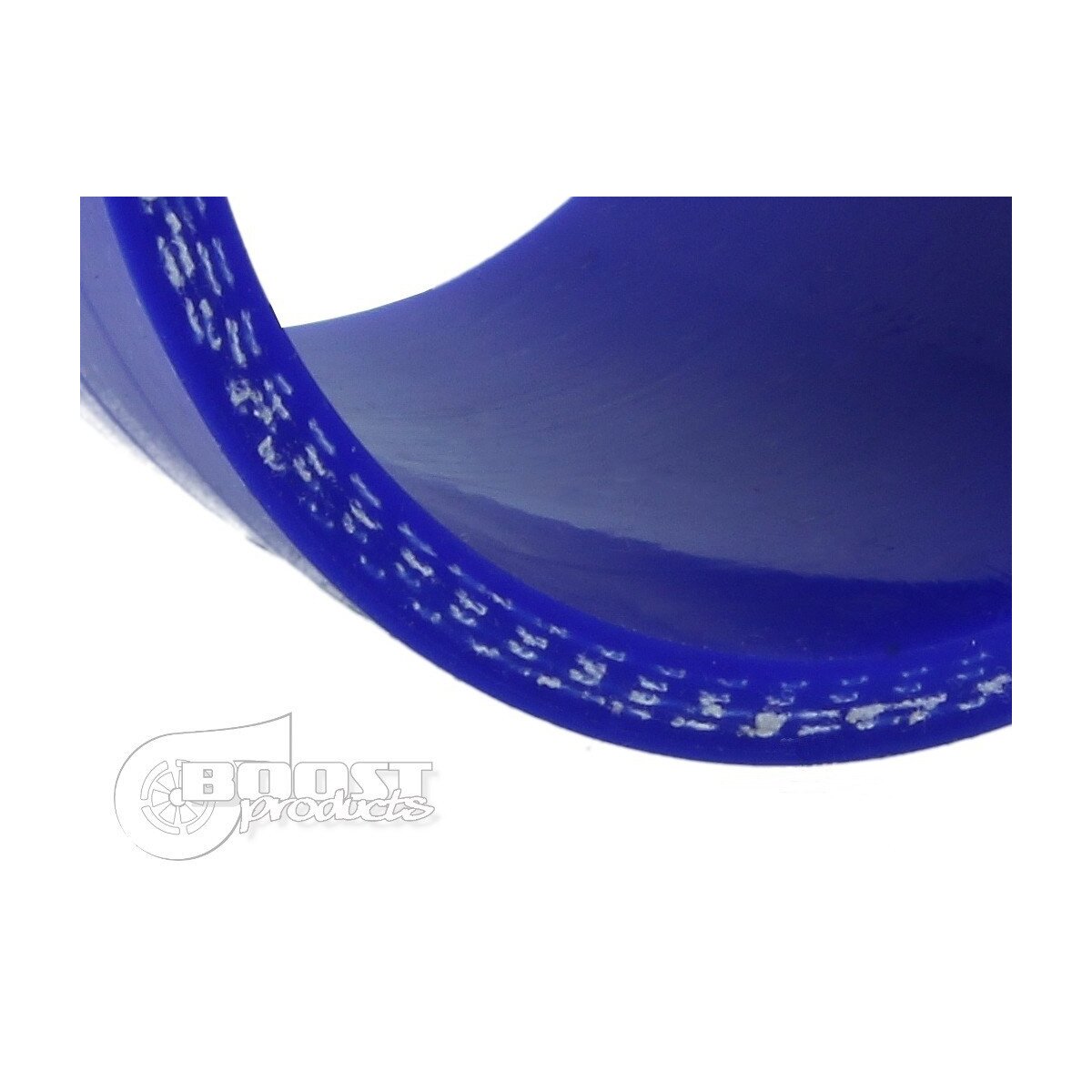 BOOST Products Silicone Reducer Elbow 90 degree, 89mm (3.5") - 80mm (3.15") ID, blue