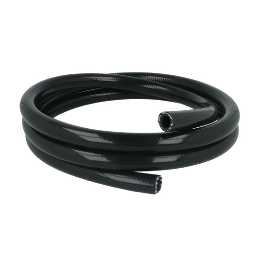 BOOST Products Silicone Vacuum Hose Reinforced 10mm (0.4") ID, black, 5m (15ft) Roll