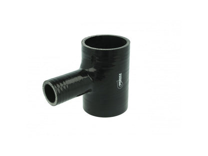 BOOST Products Silicone T-piece Adapter 55mm (2.175") ID, 25mm (1.0") Branch ID, black