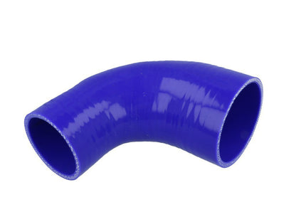 BOOST Products Silicone Reducer Elbow 90 degree, 32mm (1.25") - 25mm (1.0") ID, blue
