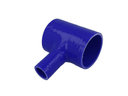 BOOST Products Silicone T-piece Adapter 55mm (2.175") ID, 25mm (1.0") Branch ID, blue