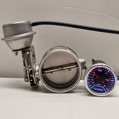 BOOST Products Exhaust Cutout Valve 76mm (3.0") - Vacuum controlled - CLOSING